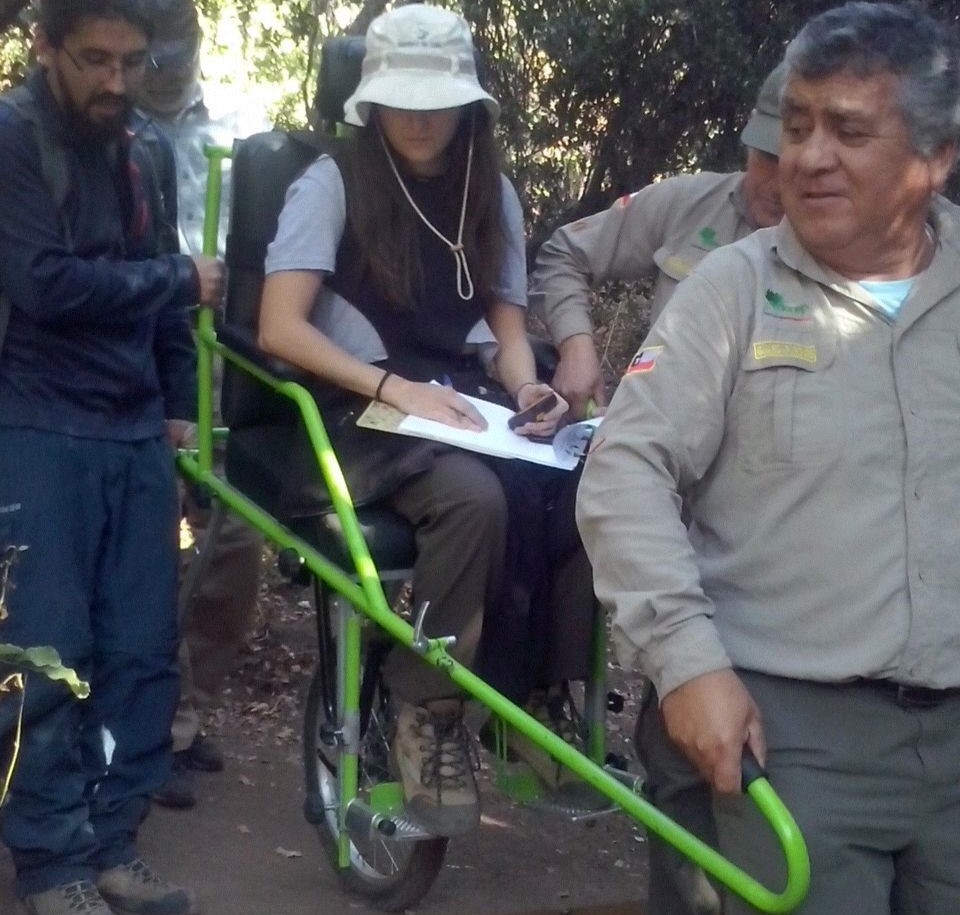 Monociclo en áreas silvestres protegidas para público con discapacidad