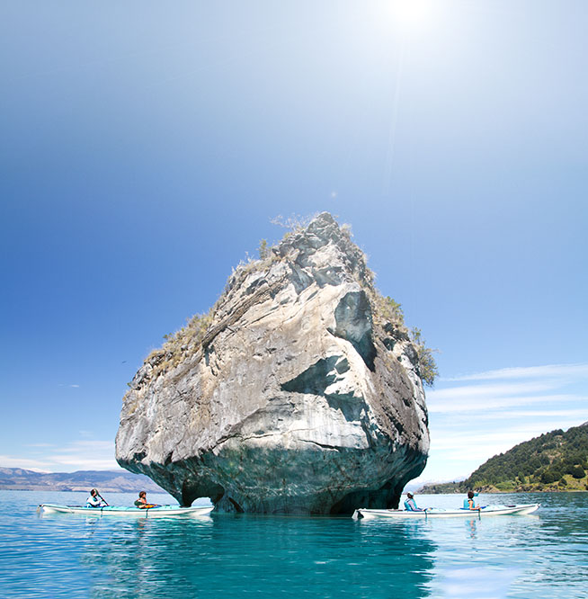 Capillas de Marmol, región de Aysén