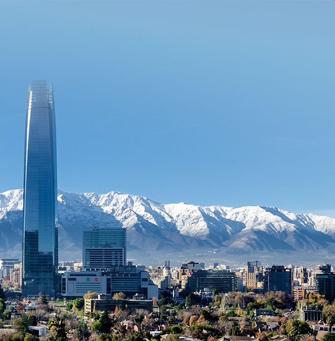 Imagen panorámica de Santiago